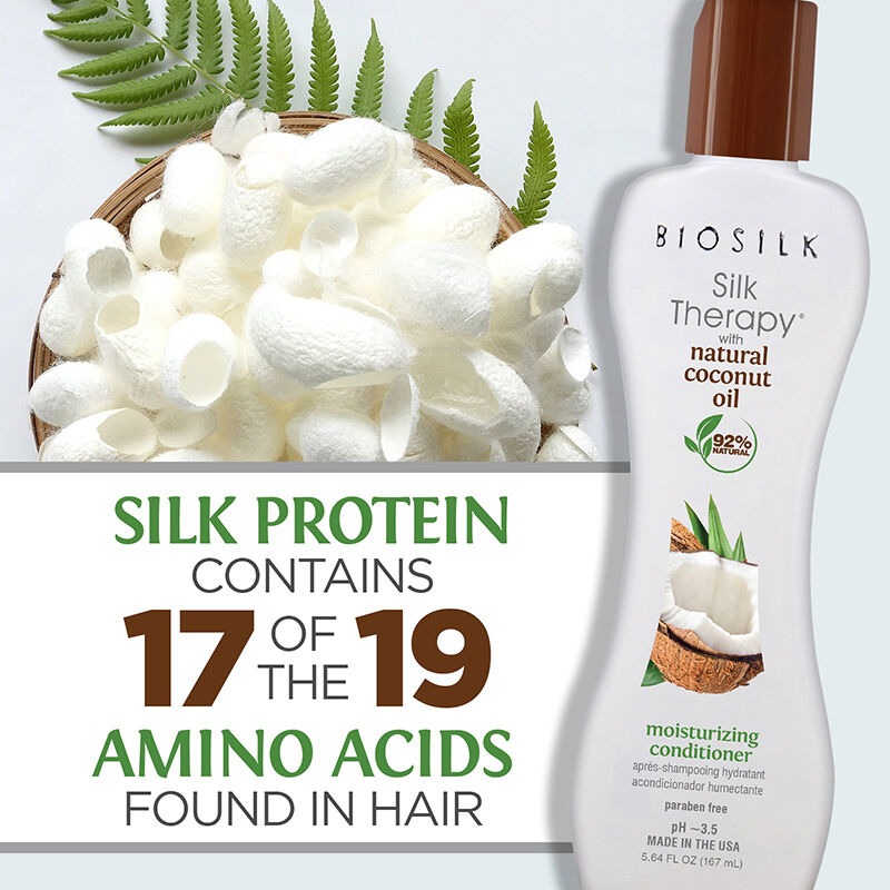 Silk Therapy With Natural Coconut Oil Moisturizing Conditioner - 5.64 Ounces, , large image number null
